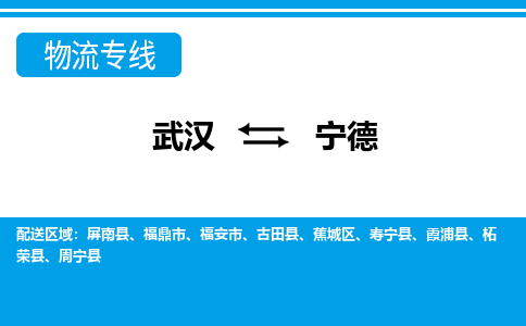 武汉到宁德物流货运公司-武汉到宁德物流-专业运输-准时达