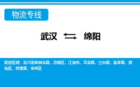 武汉到绵阳物流货运公司-武汉到绵阳物流-专业运输-准时达