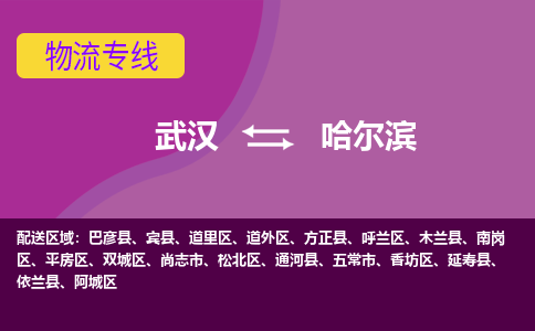 武汉到哈尔滨物流货运公司-武汉到哈尔滨物流-专业运输-准时达