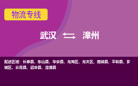 武汉到漳州物流货运公司-武汉到漳州物流-专业运输-准时达