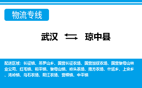 武汉到琼中县物流货运公司-武汉到琼中县物流-物流货运运输